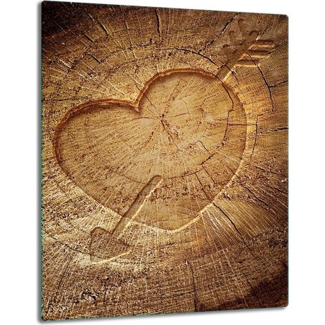 PIASTRA DI PROTEZIONE IN VETRO PER PIANO COTTURA A INDUZIONE 40x52 LEGNO (1/5)