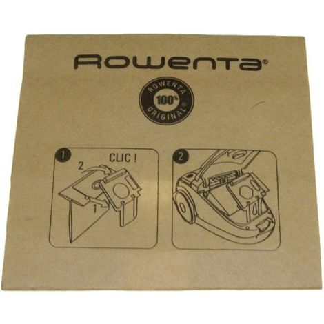Sac Papier X1 RS-RT9976 Pour PIECES ASPIRATEUR NETTOYEUR PETIT ELECTROMENAGER