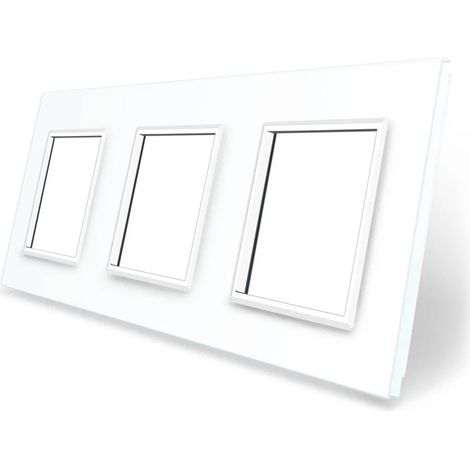 Frontal cristal blanco 3x huecos