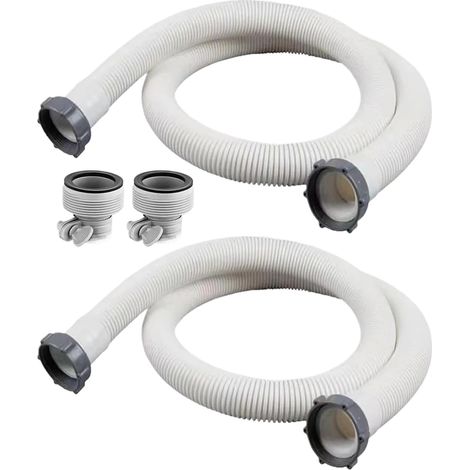 Zolginah – Lot de 2 tuyaux de pompe pour filtre piscine Intex 29060E – Longueur 150 cm – Diamètre 38 mm – Débit jusqu'à 5678 L/h (1/5)