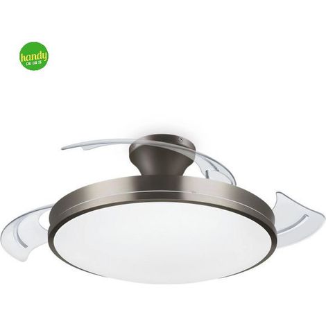 Plafoniera+ventilatore Philips Atlas dc fan nickel (1/5)