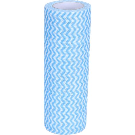 Chiffon - bleu en tissu non tissé, torchon de nettoyage, serviette de cuisine (jetable) (1/5)