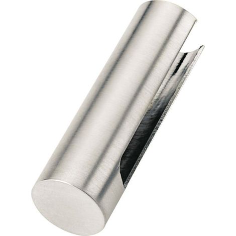 Cache-fiche et cache paumelle n°7 moderne Bouvet - Pour fiche Exacta ø 14 mm - la paire - Laiton chromé satiné (1/2)