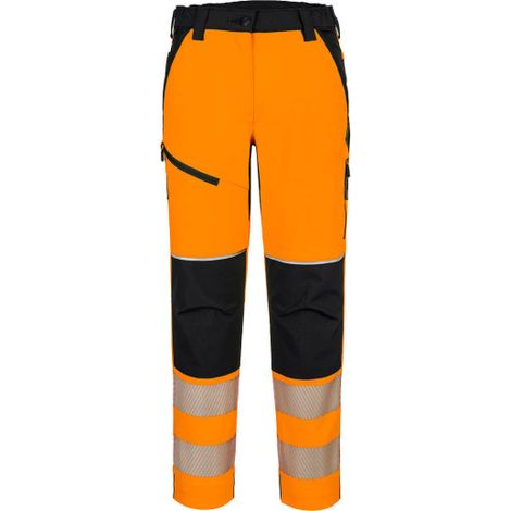 Pantalones elásticos PW3 de alta visibilidad para mujer T141 M Naranja/Negro (1/2)