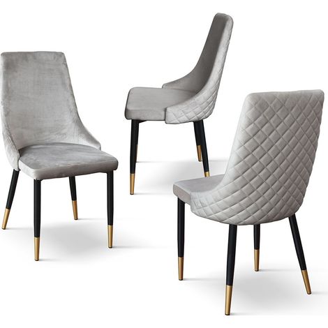 ARLETTE - sedia di design moderno in velluto (1/3)