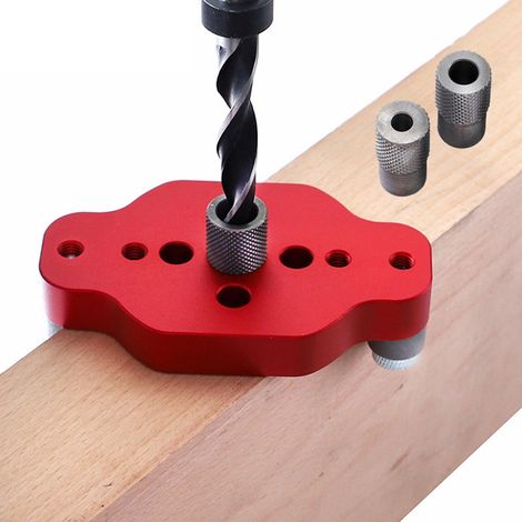 Bohrloch-Einstellvorrichtung aus Aluminiumlegierung für Heimwerker (Bohreinstellvorrichtung, Bohrschablone, Bohrschlüssel) (1/5)