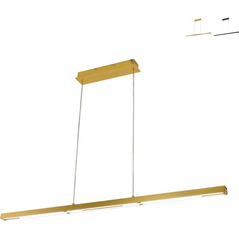 Suspension Led Ling 40 W 4800 Lm 3000 K, Structure En Laiton Satiné Et Méthacrylate, Classe 2, Intensité Variable - Série Ling (1/4)