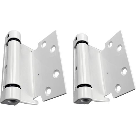 2 Pièces Charnière de Porte Robuste en PVC, Paumelles Fenetre, Ruban Insectes Blanc Porte et Fenêtre Bois ou PVC (1/5)