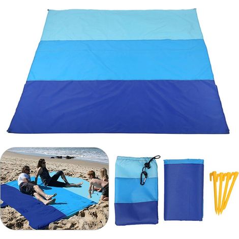 Couverture De Plage - 210 x 200 cm - Impermeable - Pour Pique-nique Camping Extérieur - 1 Piece (1/5)