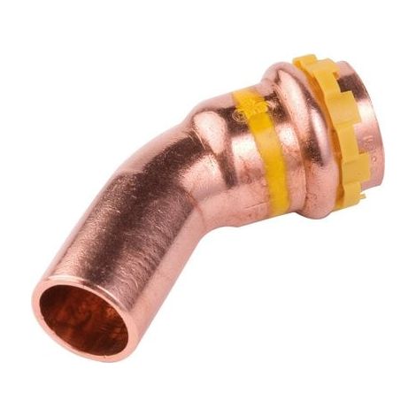 Coude cuivre 45 degrés gaz ff Diamètre 16 mm - Aalberts Integrated Piping Systems