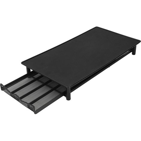 Support de capsules de café coulissant, tiroir de rangement imperméable en métal pour 40 dosettes, noir, usage domestique (1/5)