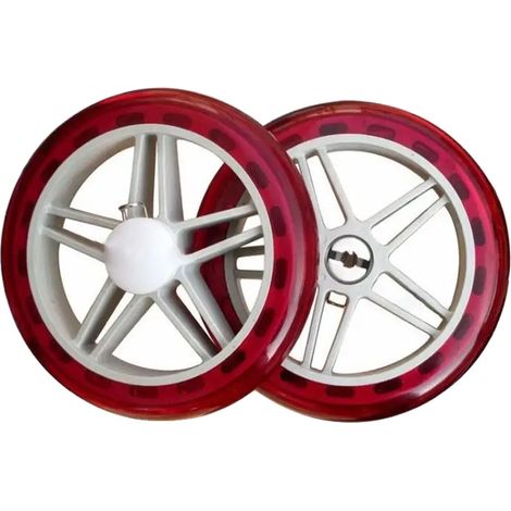 Ruedas para carrito de la compra, plástico resistente, fácil instalación, 14 cm-04 (1/2)