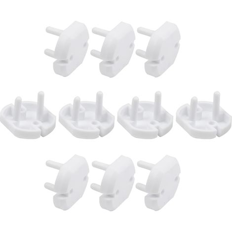 Lot de 30 cache-prises de sécurité pour enfants (norme UE) – Protections de prises électriques anti-choc (blanc) (1/5)