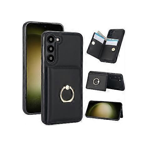 Samsung Galaxy S23 Hülle mit Kartenhalter, Fallschutz nach Militärstandard, robuster Stoßschutz – Braun (1/5)