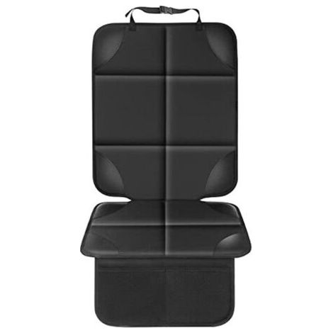 Housse de siège auto, rembourrage épais, tissu imperméable 600D, envers antidérapant, sans danger pour les bébés et les animaux, noire, universelle, convient aux voitures, camions, SUV et fourgonnette (1/5)