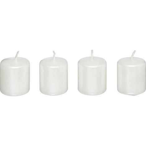 Kerzen Satin, 4 x 4,5 cm, 4er-Set (1/2)