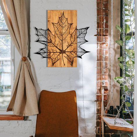 Enzo Accessoire mural décoratif en bois  Cadre en bois  56 x 58
