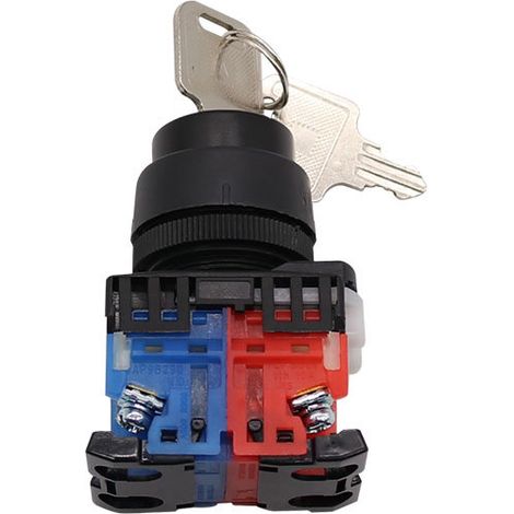 Includes AR22JR-2A two-position key-operated push-button switch with 22mm key knob opening, one on and one off. (1/3)