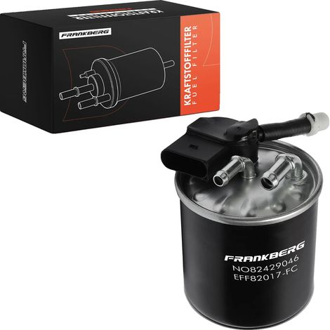 Filtro de combustible, altura 124 mm, diámetro exterior 86,5 mm, diámetro de entrada 10 mm, diámetro del puerto de escape 8 mm, filtro lineal (1/5)