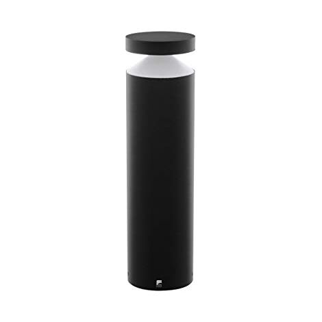 Paletto Esterno Moderna Melzo Alluminio Nero Policarbonato Trasp Led (1/4)