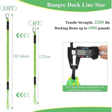 Boat Mooring Rope Green (1/2)