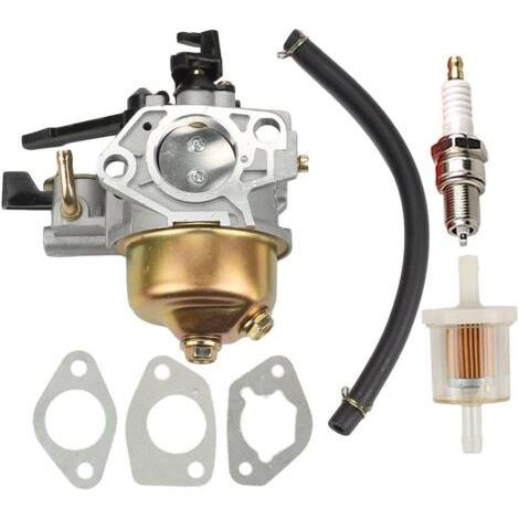 Compatible avec carburateur Carb avec Filtre à Carburant Bougie d'allumage pour Moteur Honda GX390 GX 390 GX340 GX 340 11HP 13HP 4 Temps (1/4)