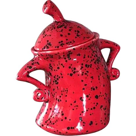 Boîte de rangement décorative rouge en PVC résistant aux chocs, avec couvercle, idéale pour Halloween. (1/5)