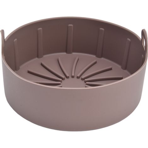Wiederverwendbare Silikonschüssel für Fritteuse und Mikrowelle, hitzebeständig, flexibel und leicht zu reinigen, BPA-frei. (1/5)