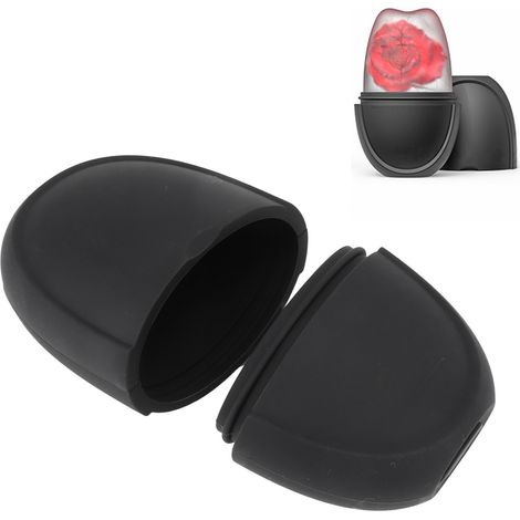 Silikon-Eiswürfelform für Hand-, Fuß- und Gesichtspflege, Massageroller, schwarz (1/5)