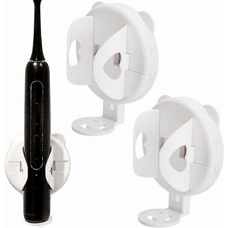 Zelfklevende houder voor elektrische tandenborstels - Klemontwerp - voor handvatten met een diameter van minder dan 3 cm - voor badkamer en keuken - Zonder boren (3 stuks) (1/5)