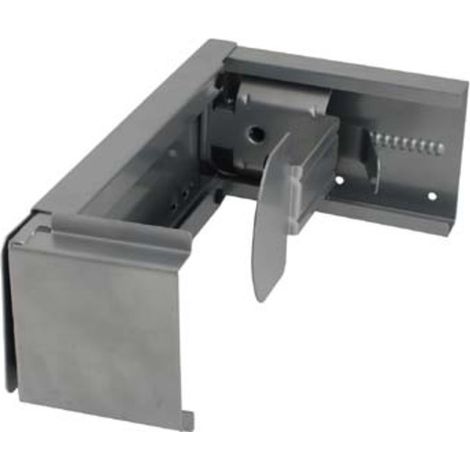 STIER PC-Halter, Silber, für alle Tische anpassbar, Höhe 33-54 cm, Breite 7-23 cm, mit Gummiisolierung, praktisch und flexibel für Computer-Aufbewahrung (1/2)