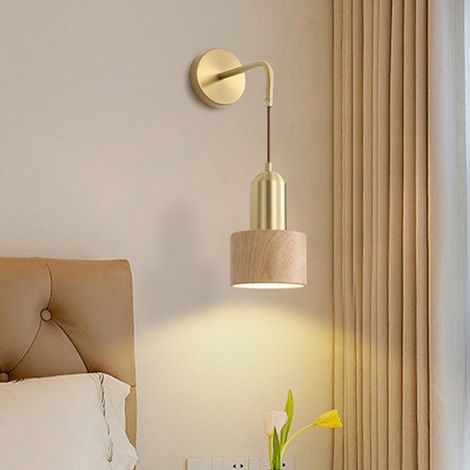 Lampada da parete per comodino — Applique LED con illuminazione tricolore regolabile — Ideale per cucine, camere da letto e soggiorni — Giallo (1/5)