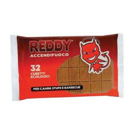 ACCENDIFUOCO ECOLOGICO 32 REDDY - CUBETTI 32- 24 pezzi