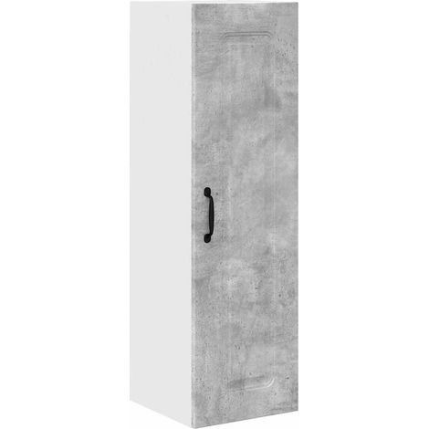 Meuble mural de cuisine,Armoire de cuisine avec porte Gris béton 30 x 31 x 100 cm CFW12626 (1/5)