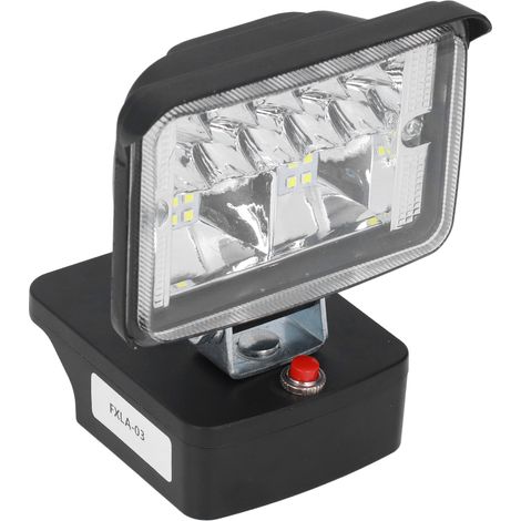 Projecteur de travail LED pour Hitachi 18V, projecteur de sécurité extérieur à forte luminosité (1/5)
