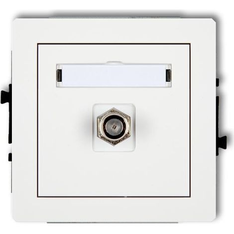 Antennensteckdose Karlik dgf-1 IP20 abnehmbar weiß (1/3)