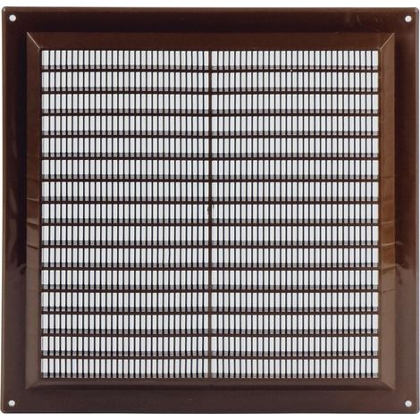 1 Grille D'Aération Rectangulaire 250x250mm, Plastique Marron, Registre Évaporation Air, Pour Mur Et Plafond Intérieur (1/5)