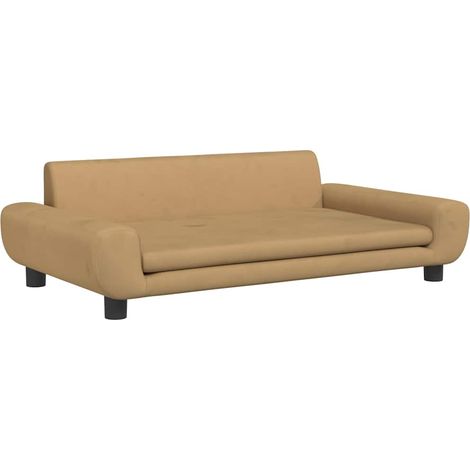 vidaXL Cama para perros de terciopelo marrón 100x54x33 cm (1/2)