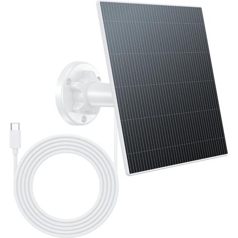 Ein 2 Watt Solarpanel mit einem 2 Meter langen Typ C Kabel und einem um 360° verstellbaren Ständer, wasserdicht nach IP65, entwickelt zur kontinu (1/5)