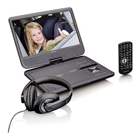 Lenco DVP-1010 10" 1024 x 600 Pixel Nero - Lettore portatile (nero, CD, DVD, NTSC, PAL, 25,4 cm (10"), 1024 x 600 Pixel, 16:9) (1/5)