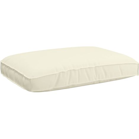 Cojín de palé para asiento Crema 120 x 80 x 12 cm Tela Oxford