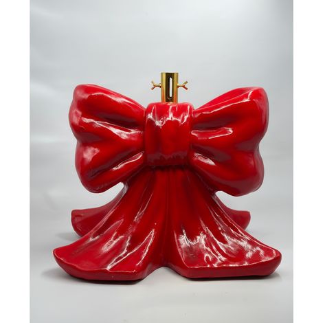Preziosa Home Base Albero Natale Decorativo Fiocco Poliresina 57 Cm Rosso