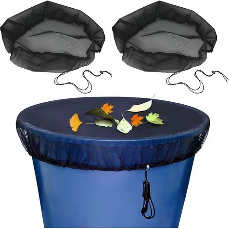 Filet pour Citerne de Pluie 2 Pcs Filet de Protection pour Tonneau de Pluie 95cm pour Anti poussière, Anti caduques, Anti Moustique (1/5)