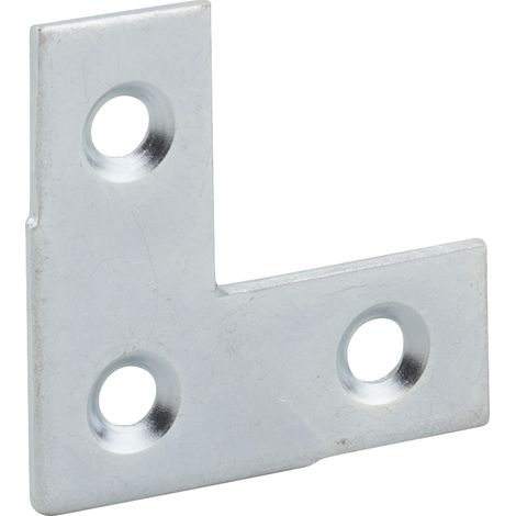 THIRARD - Equerre de fenêtre pour porte, 30x30x12,5mm, bouts carrés, acier zingué - THIRARD