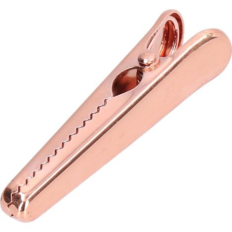 Clip de Scellement 7,9 cm avec Poignée Ergonomique et Dents Internes pour Organiser Documents, Photos et Papiers au Bureau ou Cuisine - Or Rose (1/5)