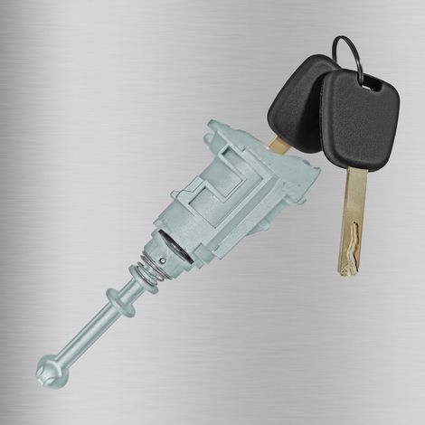 Automotive parts for Citroën C4 Sega front left door lock cylinder with 2 keys, OE: 9170Y0 (1/4)