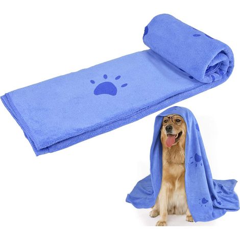 Toalla de baño para mascotas súper absorbente, toalla de microfibra para secar perros y gatos pequeños, medianos y grandes, toalla para perros de interior y exterior con cepillo de baño para mascotas.