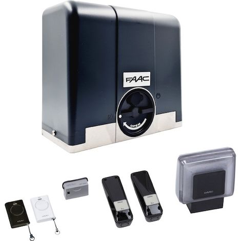 Motorisation pour portail coulissant GAMMA KIT Intégral 104030 24 Volts - FAAC