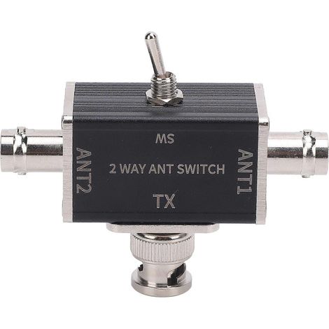 Commutateur d'antenne BNC bidirectionnel 100 W 0-50 MHz, alliage d'aluminium, manuel d'utilisation (1/5)