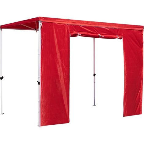 Laterales Individuales Carpas Plegables - Lateral con Puerta 2 Metros Master - Rojo (1/2)